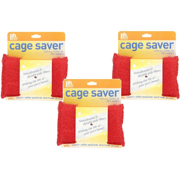 Prevue Hendryx (3 Pack) Cage Saver Scrub Pads