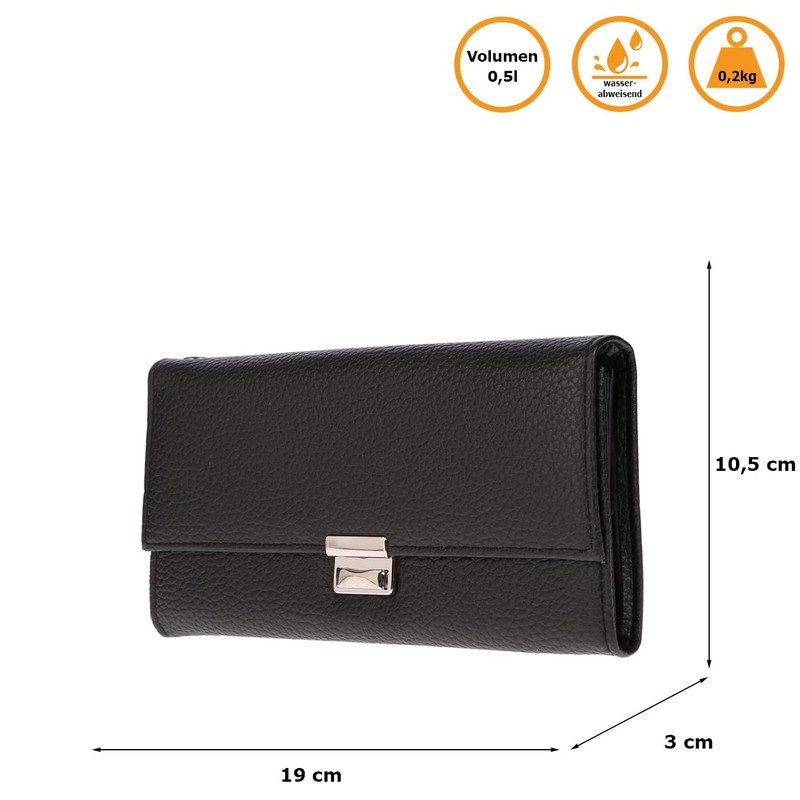 Christian Wippermann Large Gastro Waiter's Wallet Black