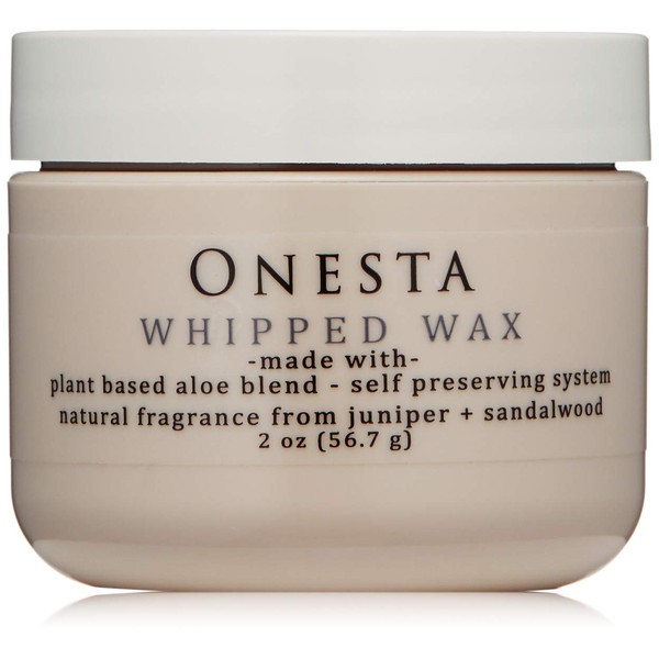 Onesta Hair Care Plant Based Whipped Wax Medium Hold Hybrid Cream Wax, 2 ounces