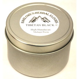 Barlowe's Herbal Elixirs Tibetan Black Shilajit Paste - Stearate Free, Glass Bottle!