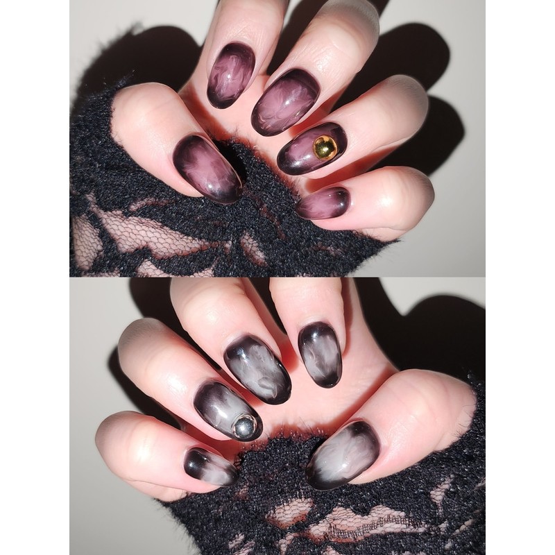 [Handmade nail tip] blooming - long stiletto / [수제네일팁] blooming