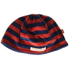 Magnífico sombrero de terciopelo para bebés y niñas, Rojo/azul marino, 24 meses