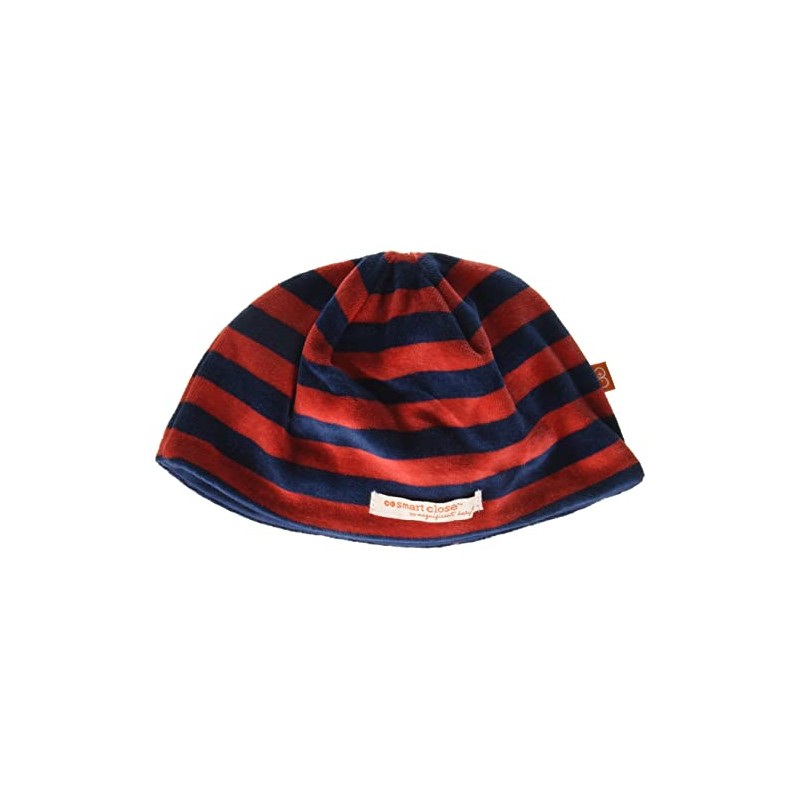Magnífico sombrero de terciopelo para bebés y niñas, Rojo/azul marino,