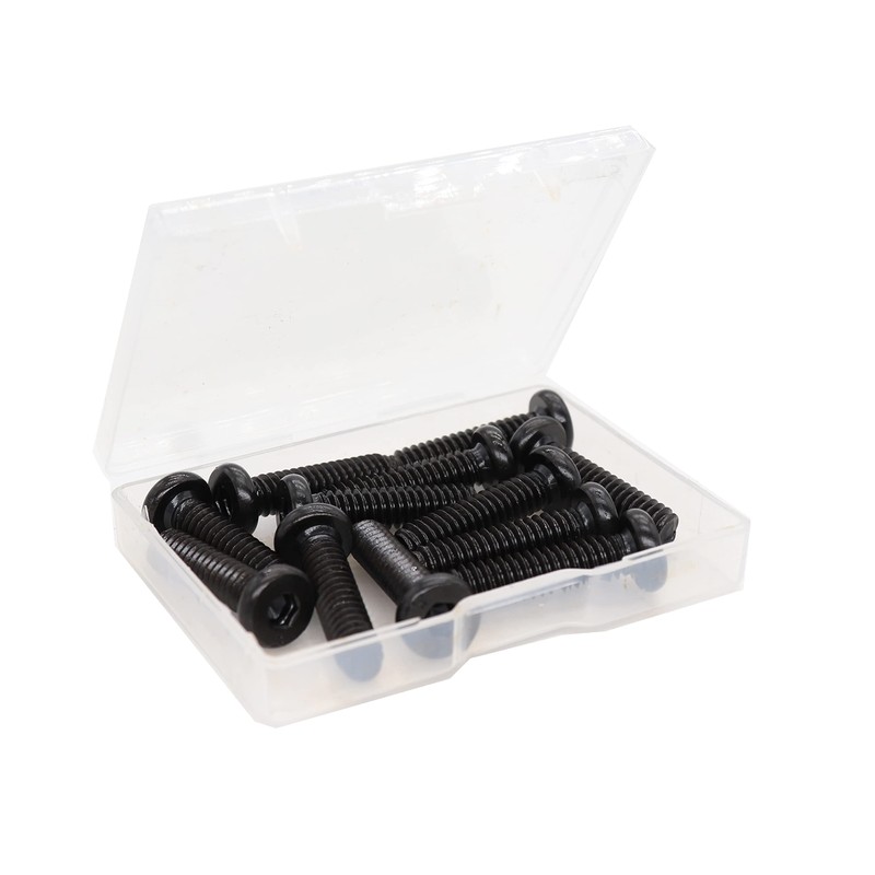 cSeao 20pcs Black 1/4-20 x 5/8" Socket Cap Screws Allen