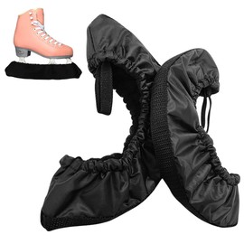 Mineup Ice Skates Skates, Pack of 2 Ice Hockey Elastic Skate Socks, Skate Blade Cover, Ice Skate Blade Protection, Accessories for Women, Men, Children, Ice Skates & Ice Skates (Black)