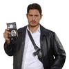 Silver Police Badge Badge Accessory for Cops & Robbers Fancy