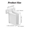 NYGHMY 8 Pack White Plastic Wire Shelf End Brackets -