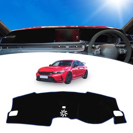 TUCKBOLD 1 Piece Non Slip Dash Cover Center Console Dashboard Cover Mat Protective Mat for Honda Civic FL5 Interior Custom Parts Accessories Interior Sun Protection Anti-Glare Anti Scratch Anti-Slip