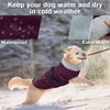 Lelepet Warm Dog Coat Waterproof Dog Jacket for Large Dogs