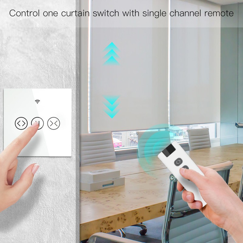 Curtain Remote Control Switch Intelligent Automatic Opener Closer 9 Channel