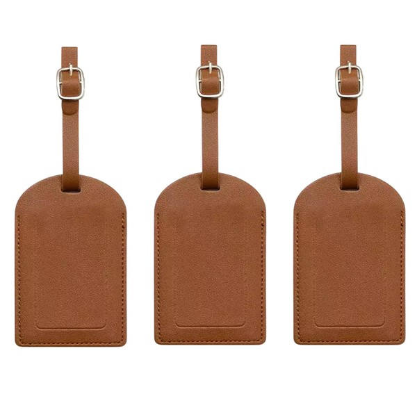 Gepäckanhänger, personalisierbar, Kofferanhänger, Reiseanhänger, Reiseanhänger, stark, langlebig, auffällig, Reisezubehör, Braun,