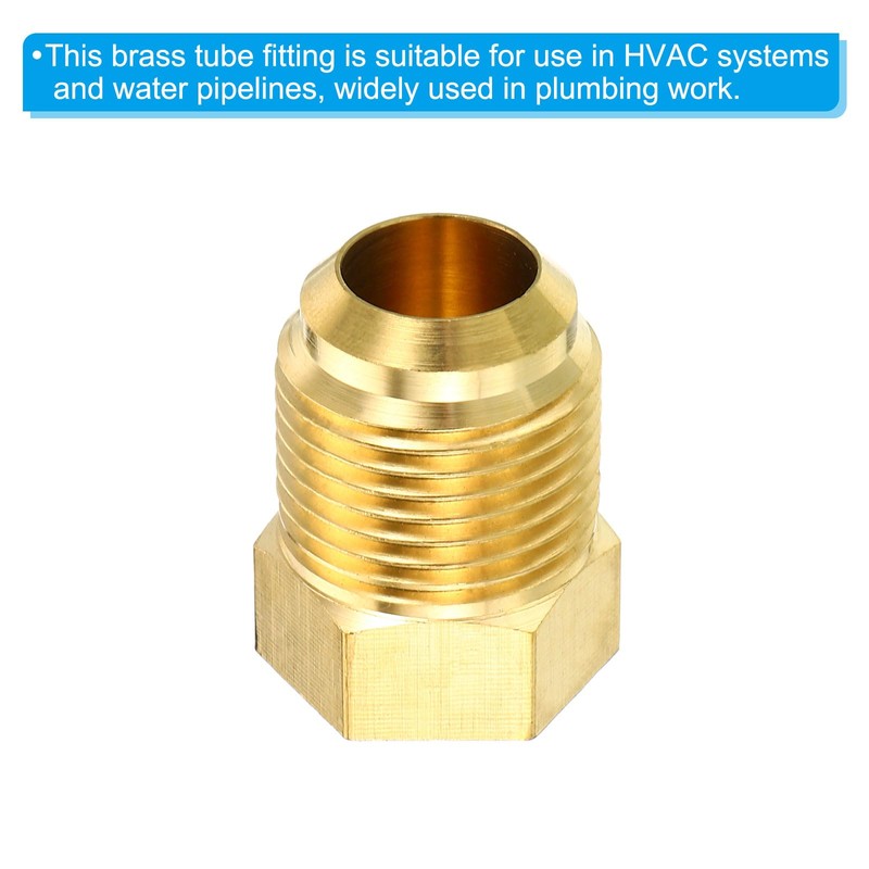 PATIKIL Male 5/8 Inch Brass Seal Plug, Pack of 3,