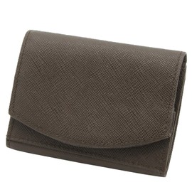 Cartolare Hammock Wallet, Compact, Men's Tri-Fold Genuine Leather Wallet, Overwhelmingly Easy to Take Out Change, dark brown/dark brown