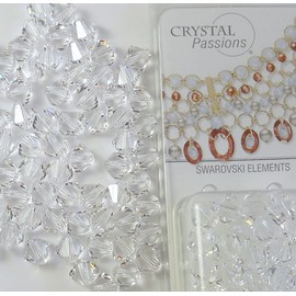 144 Pieces Austrian 5328 XILION Bicone Loose Beads 4mm Crystal (001) Clear Jewelry Making Crystal-Wholesale Made in Austria