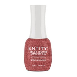 Entity Color Couture Soak Off Gel - Strut In Shimmer - 15 ml/0.5 oz