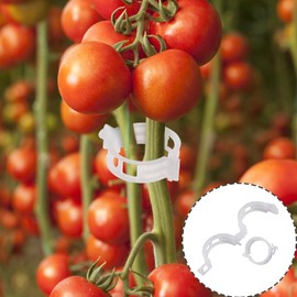 30 pcsTomato Support Hooks, Durable Plant Climbing Hooks Set with Tomato Clips 39ft Twine, Garden J Hooks Support Trellises Tool Kit for Cucumber Peppers Grapes Eggplants Vine Plants Flowers