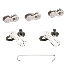 Bicycle 6/7/8 Speed Chain Joint Missing Link Steel Heavy Duty Lightweight Easy Installation Reusable Bicycle Chain Accessories (Set of 5)