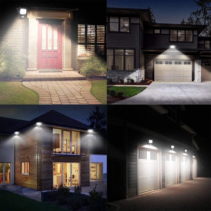 HANNAHONG 10W LED Motion Sensor Flood Light Plug in,PIR Induction