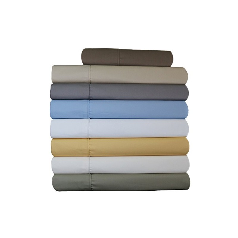 Solid Taupe Top Split King: Adjustable King Bed Size Sheets,