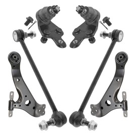 Front Suspension Kit Ball Joint Control Arm Sway Bar Stabilizer Link Compatible with 2005-2012 Toyota Avalon