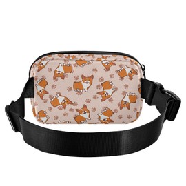 Dog Belt Bag for Women Fanny Pack Fashion Waist Packs Everywhere Waist Pouch Presents for Outdoor Shopping Travel Hiking