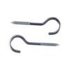 GIVIHGETI Pack of 20 Stainless Steel Screw-In Hooks, Metal Hooks,