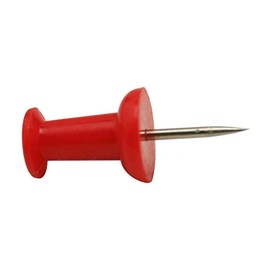 Ximkee Plastic Head Push Pins Color Red Pack of 100