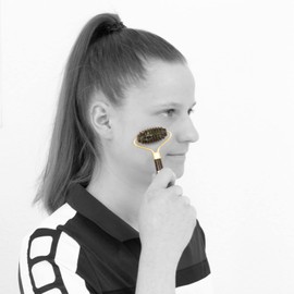 AFH Jade Massage Roller Noppen Black Premium | Gesichtsmassage | Körpermassage | Massage