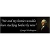 George Washington Funny Second Amendment Military Patriotic Sticker