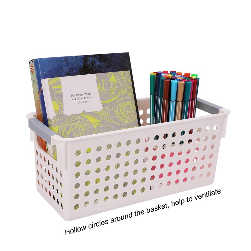 JAKAGO Small Plastic Storage Baskets Kitchen Cupboards Organiser Storage Baskets