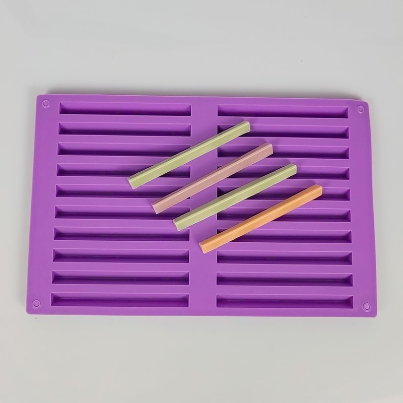 EDUEE Chocolate Stick Silicone Strip Mold 1Pack for Hard Candy,