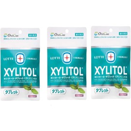 【歯科専売品】ロッテ お口の健康! キシリトール タブレット クリアミント 35g 3袋