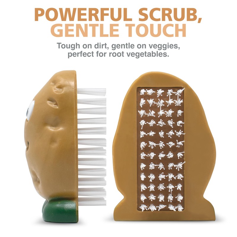 Joie Spud Dude Potato Brush, Vegetable and Fruit Scrubber, Produce