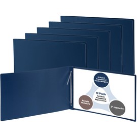 gisgfim 12 Pcs 11'' x 17'' Pressboard Report Cover 3" Capacity Metal Prong Paper Fastener with Compressor Presentation Binder Folder to Neatly Bind Reports Proposals Transcripts Document