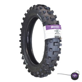 Hoosier Racing Tire 90/100-14 IMX30 Dirt Bike Rear Tube Type Tire Ideal for 85cc Bikes with Hoosier Keychain