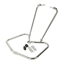 TCMT Saddlebags Saddle Bags Bracket Guard W/Support Bar Fits For Harley Touring Road King Electra Glide Ultra Classic 1997-2008 Road Glide 1998-2008 Street Glide FLHX 2006-2008