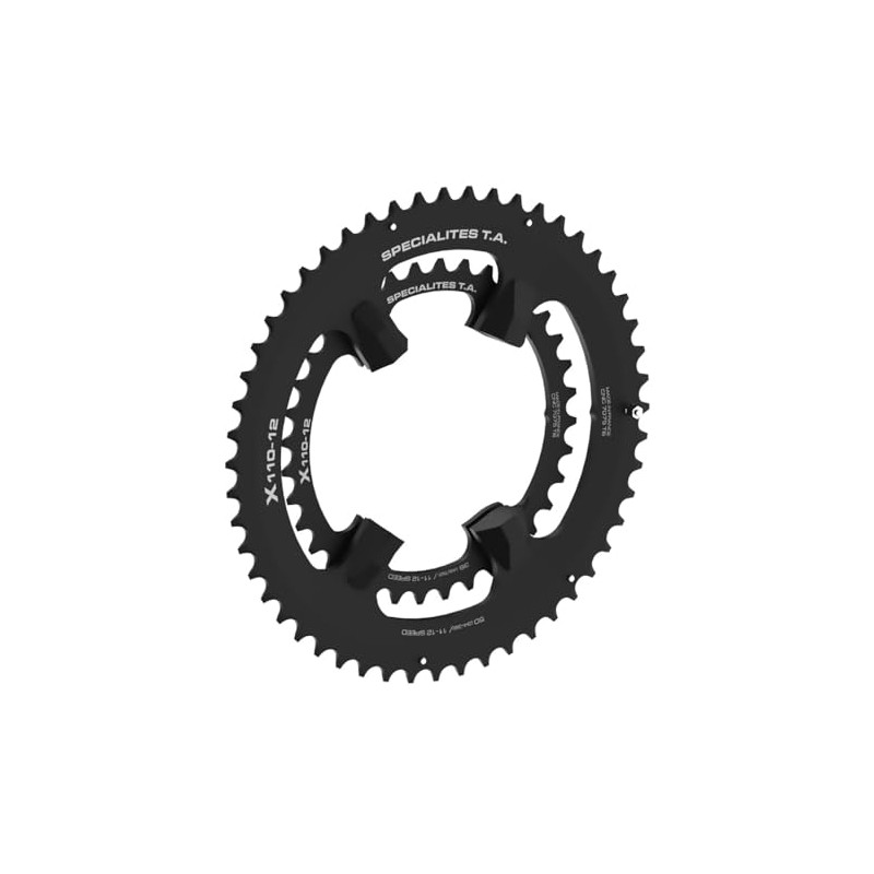 Spécialités TA X110 4 Arm 12 Speed Chainring, Black, Outer