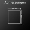 Cube table lamp in black metal, E27 base compatible, IP20,