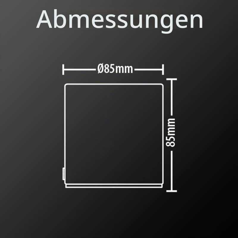 Cube table lamp in black metal, E27 base compatible, IP20,