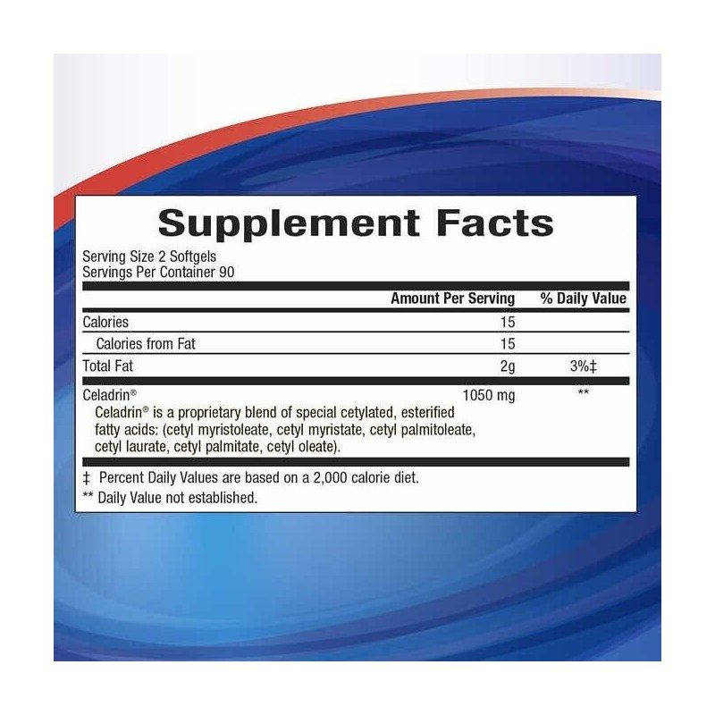 Celadrin Advanced Joint Health 1050 mg., 180 Softgels Promotes Healthy