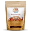 Monkey Business Coffee - Wild Kopi Luwak Coffee Whole Beans - Ethically Sourced - 250 Grams (8.8oz) (Other Weights & Bean Types Available) - Produce of Indonesia