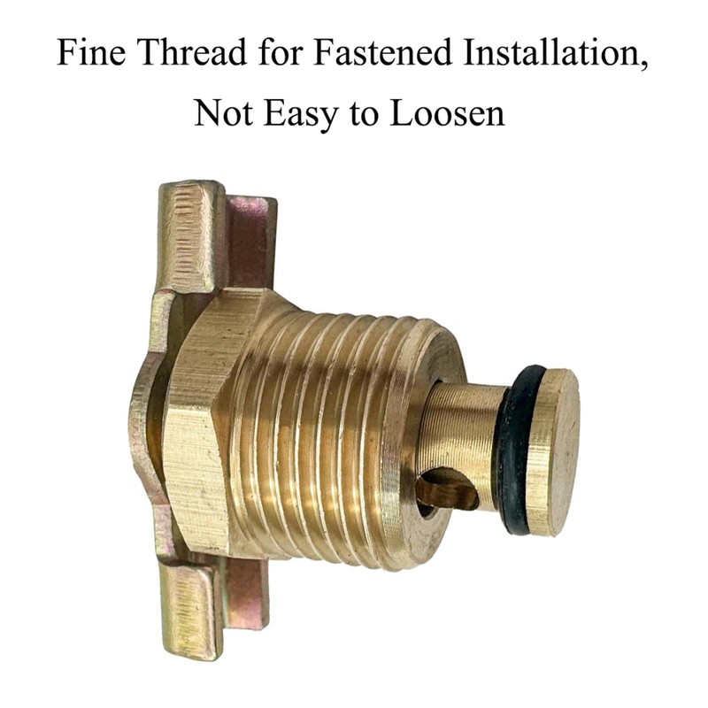 5Pcs Brass Water Drain Valve, DN15 1/2" Air Compressor Drain