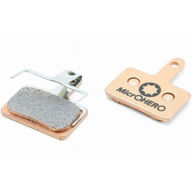 MicrOHERO Disc Brake Pad for Shimano B01S E01S Compatible BR-M575, BR-M515, M515-LA, BR-M525, BR-M495, BR-M486, BR-M485, BR-M475, BR-M465, BR-M445, BR-M416, BR-M415 (Sintered Metal Pad BP-X00 1)
