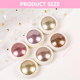 6 Pcs Chrome nail powder,Rose gold chrome plated nail powder,Metal nail art powder,For decorative furniture,phone cases,Glasses frames,Art and other DIY,Different nail powders have different effects