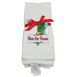 St Nicholas Square Set of 2 Christmas Monogrammed Kitchen Towels
