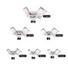 Hilitchi - Juego de 100 tuercas de mariposa M3 M4 M5 M6 M8 M10, acero inoxidable 304