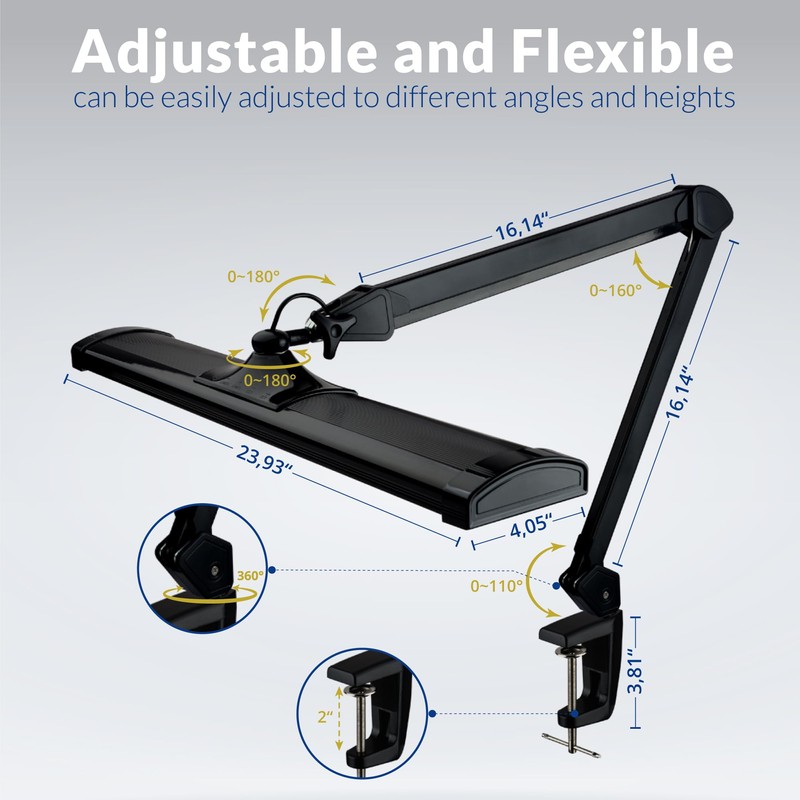 Ultra Bright 2300 Lumens Professional Eye Care LED Desk Lamp