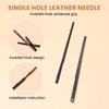 2 Pcs Sewing Leather Needle Manual Lacing Threading Knitting Leather