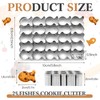 Ninehaoou Gold Fish Cracker Cutter,25 Cavity Cookie Cutter,Mini Cookie Molds