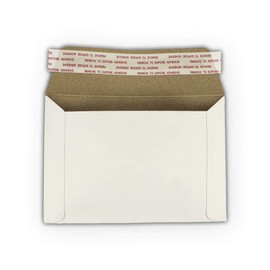 EcoSwift 12.5 x 9.5 Rigid Photo Mailers Stay Flats White Cardboard Self Seal Envelopes 12.5x9.5